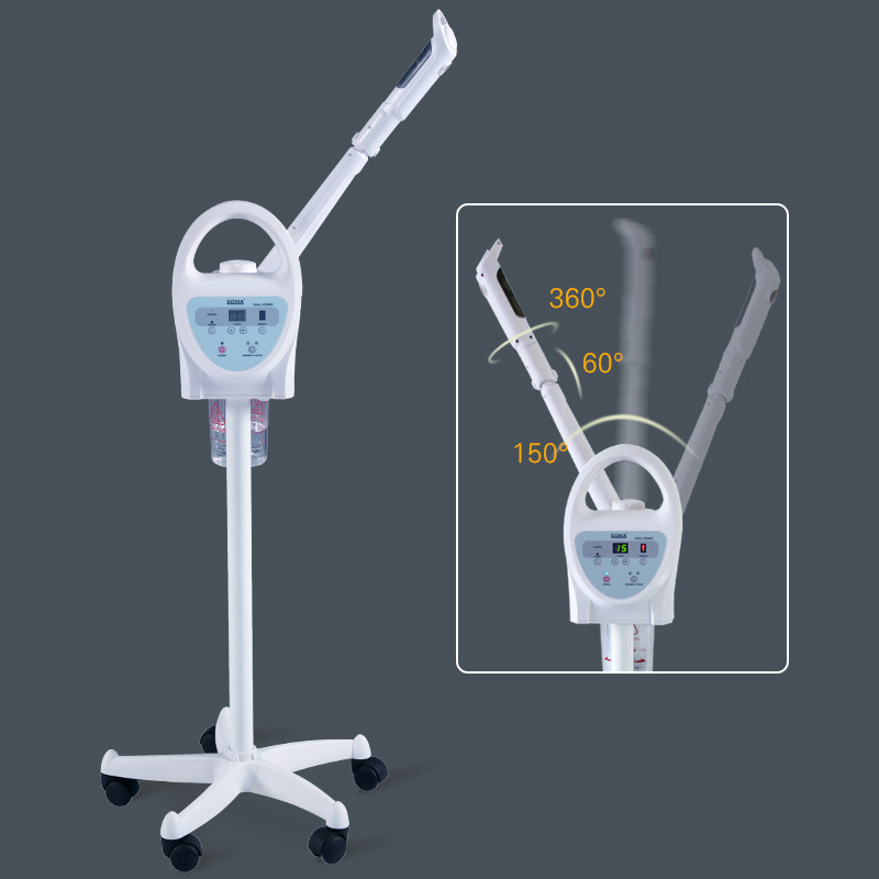 Βαπέρ αισθητικής SONIA H1107 με ψηφιακό χειρισμό και όζον. Επαγγελματική συσκευή ατμού προσώπου για βαθύ καθαρισμό, αποτοξίνωση και προετοιμασία του δέρματος. Ιδανικό για spa και αισθητικούς.