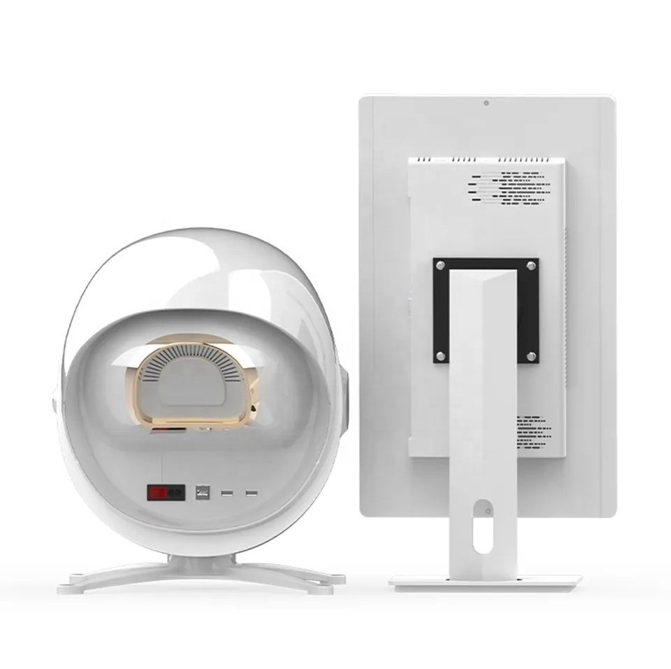 Το 2025 Advanced Magic Mirror είναι μηχάνημα ανάλυσης προσώπου με UV/RGB/PL φωτισμό & AI.