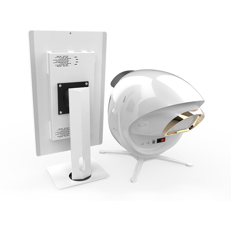 Το 2025 Advanced Magic Mirror είναι μηχάνημα ανάλυσης προσώπου με UV/RGB/PL φωτισμό & AI.