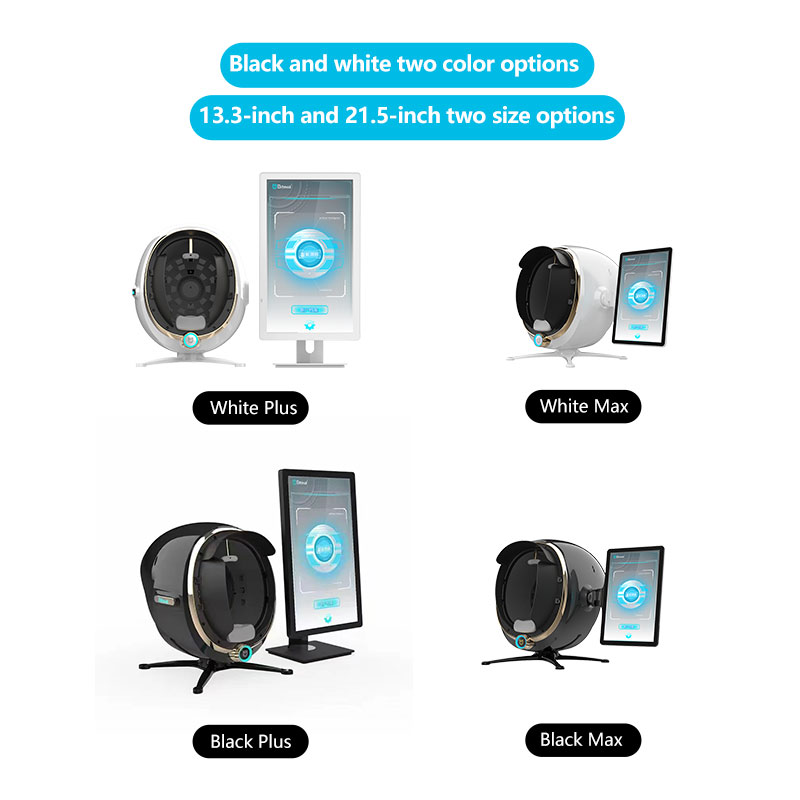 Το 2025 Advanced Magic Mirror είναι μηχάνημα ανάλυσης προσώπου με UV/RGB/PL φωτισμό & AI.