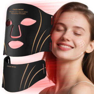 Silicone LED Mask 7 χρωμάτων με κάλυψη προσώπου και λαιμού